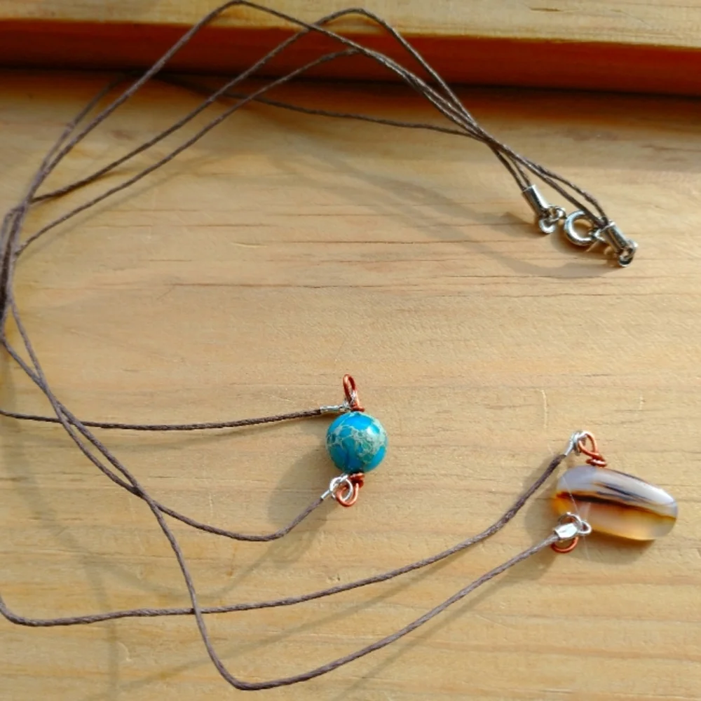 🌈Montana Moss Agate & Jasper Necklace✨ - Picture 2 of 4